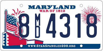 MD license plate 8MD4318
