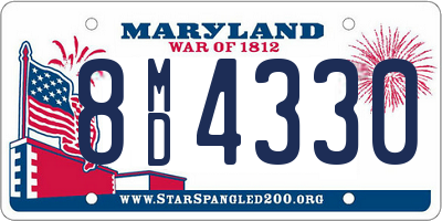 MD license plate 8MD4330