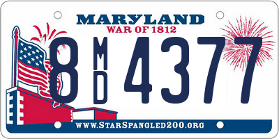 MD license plate 8MD4377