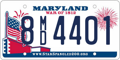 MD license plate 8MD4401