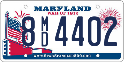 MD license plate 8MD4402