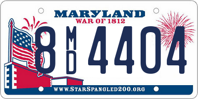 MD license plate 8MD4404