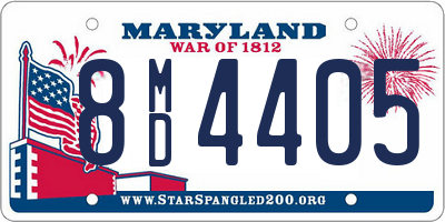 MD license plate 8MD4405