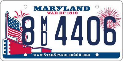 MD license plate 8MD4406