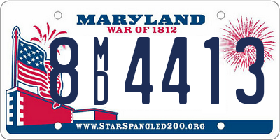 MD license plate 8MD4413