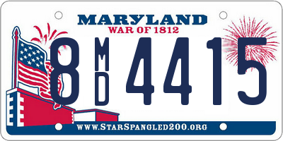 MD license plate 8MD4415