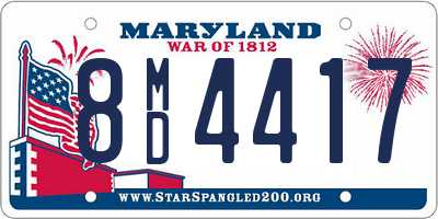 MD license plate 8MD4417