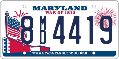 MD license plate 8MD4419