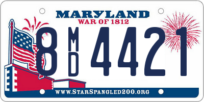 MD license plate 8MD4421