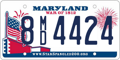 MD license plate 8MD4424