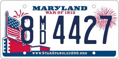 MD license plate 8MD4427