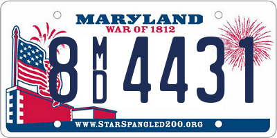 MD license plate 8MD4431