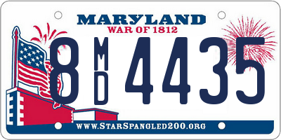 MD license plate 8MD4435