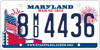 MD license plate 8MD4436