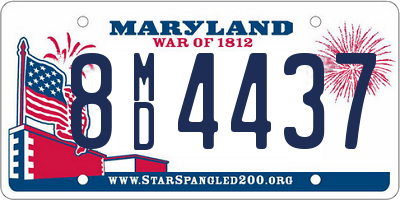 MD license plate 8MD4437