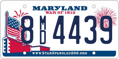 MD license plate 8MD4439