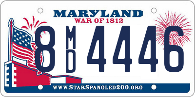 MD license plate 8MD4446