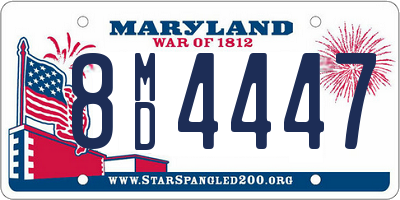 MD license plate 8MD4447