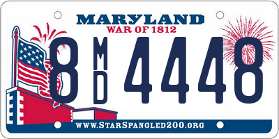 MD license plate 8MD4448