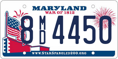 MD license plate 8MD4450