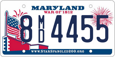 MD license plate 8MD4455