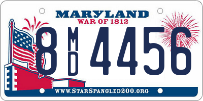 MD license plate 8MD4456