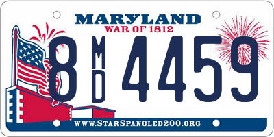 MD license plate 8MD4459