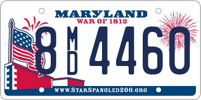 MD license plate 8MD4460