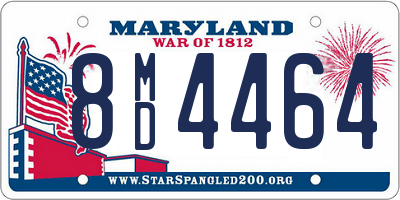 MD license plate 8MD4464