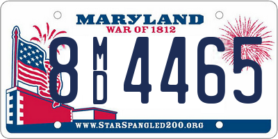 MD license plate 8MD4465