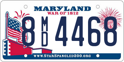 MD license plate 8MD4468