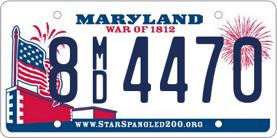 MD license plate 8MD4470