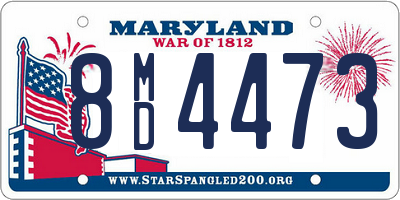 MD license plate 8MD4473