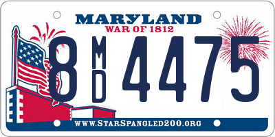 MD license plate 8MD4475