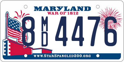 MD license plate 8MD4476