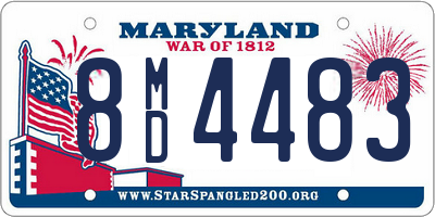 MD license plate 8MD4483