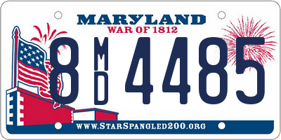 MD license plate 8MD4485