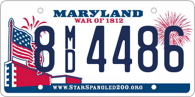 MD license plate 8MD4486