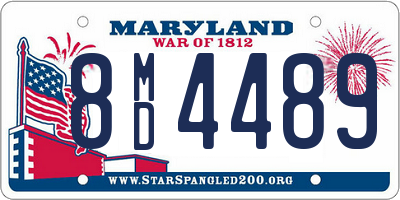 MD license plate 8MD4489