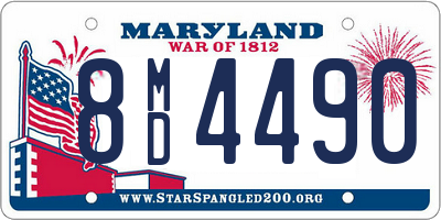 MD license plate 8MD4490