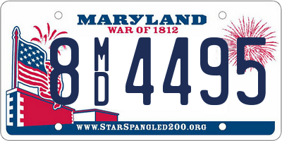 MD license plate 8MD4495