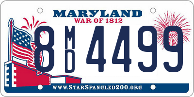 MD license plate 8MD4499