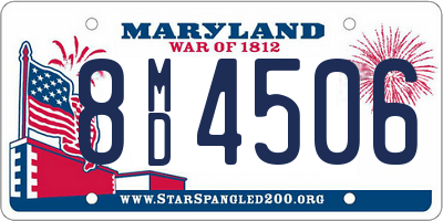 MD license plate 8MD4506