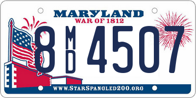 MD license plate 8MD4507