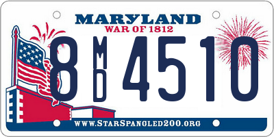 MD license plate 8MD4510