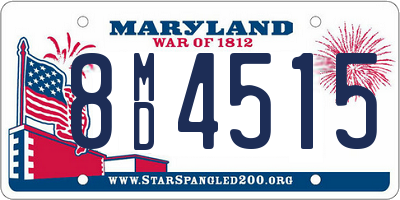 MD license plate 8MD4515