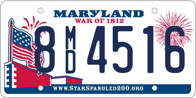 MD license plate 8MD4516