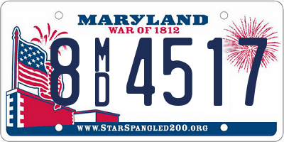 MD license plate 8MD4517