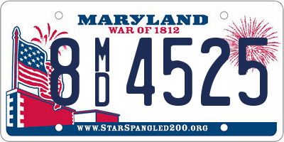 MD license plate 8MD4525