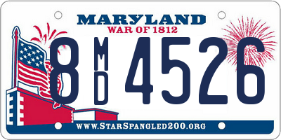 MD license plate 8MD4526